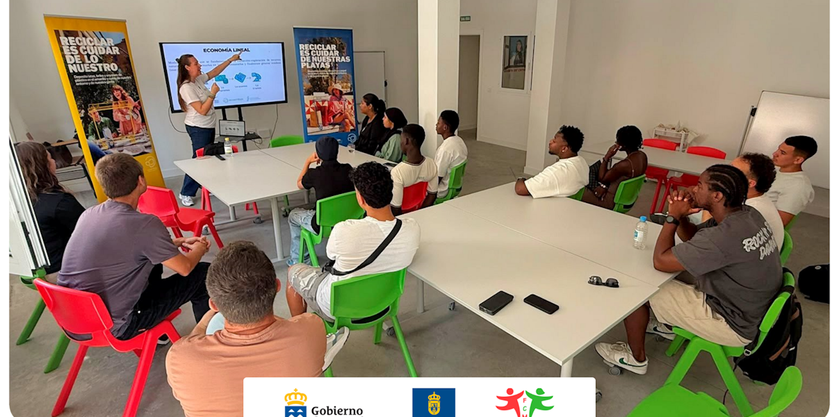 Formación sobre reciclaje y sostenibilidad en Programa Valdocco