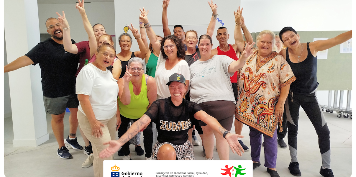 Sesión de Zumba en Atención Social Main de Gran Canaria